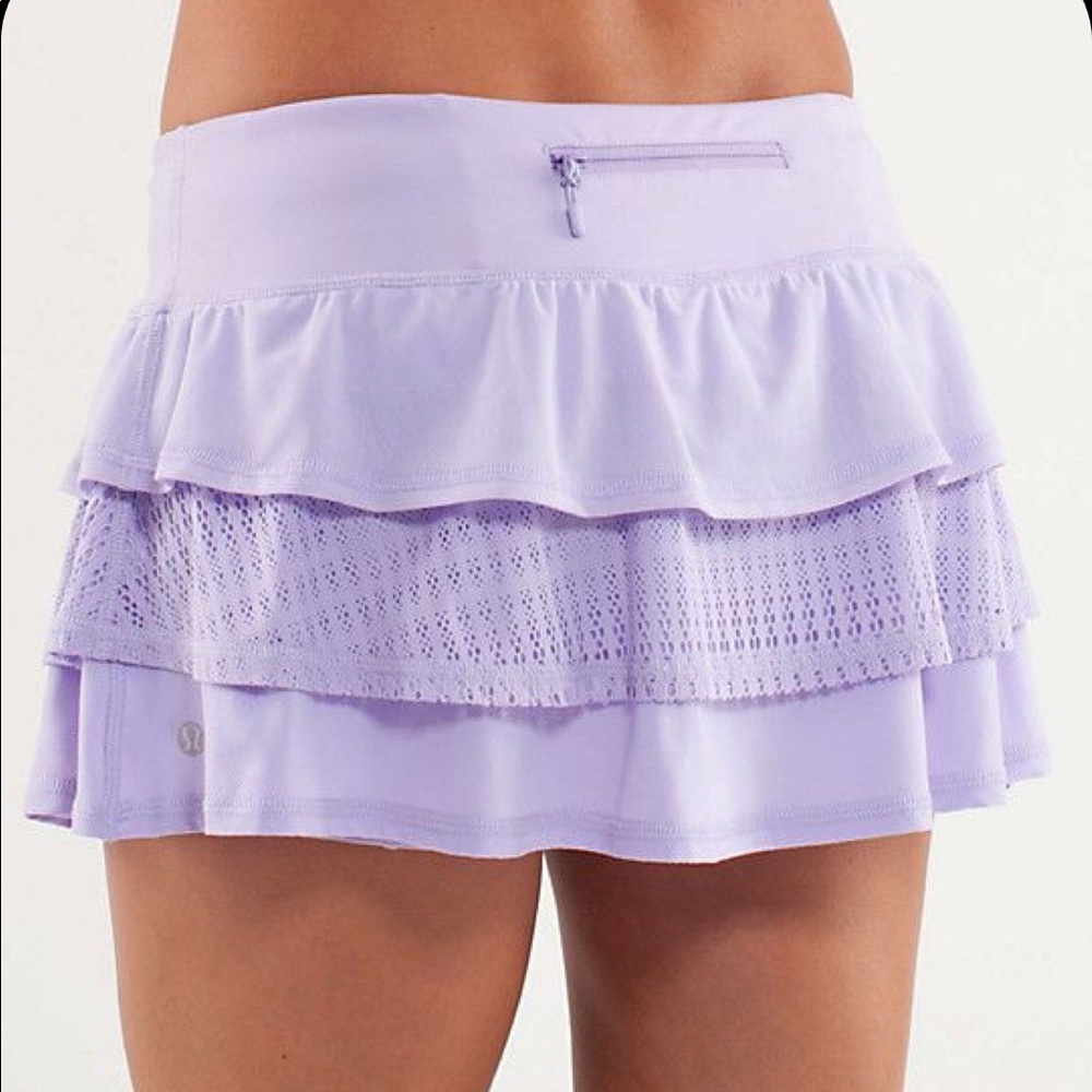 Lululemon NWOT light purple tennis skirt size 10